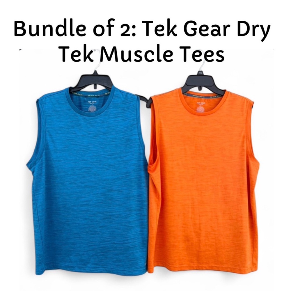 Bundle of 2: Tek Gear Dry Tek Muscle Tees